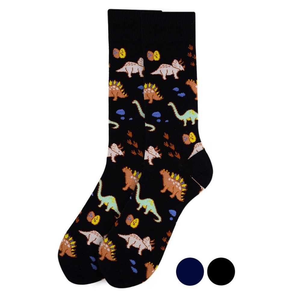 Men's Dinosaur Novelty Fun Socks - Picture 2 of 2